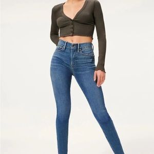 Good American Jeans-Good Waist Crop  -Size 32